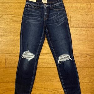 L'AGENCE Abigail French Slim Ripped Skinny Jeans